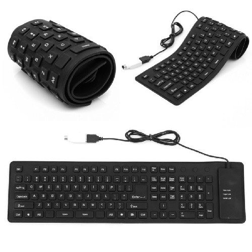 Flexible External plug and play Keyboard for Laptops & PC Bae Solution